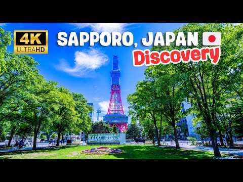 🇯🇵 ATTRACTIVE Sapporo Hokkaido Japan City Walking Tour [4K Video]