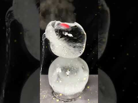 hot balls vs two ice balls melt in water condition #viralvideo #shorts