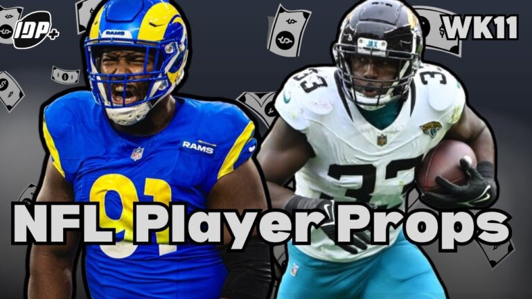 HOT Week 11 NFL Player Prop Bets: Best Player Bets & Top Parlay Picks!